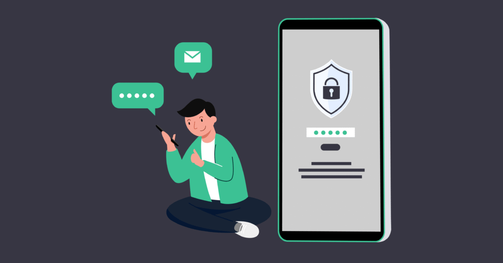 password on a smartphone